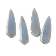 Natural Angelite Pendants, Tie Shape Charms, 38~39x11x3.5~4mm, Hole: 1mm(G-Q161-04)