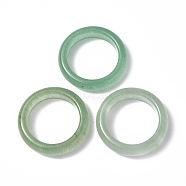 Natural Green Aventurine Plain Band Ring, Gemstone Jewelry for Women, US Size 9(18.9mm)(RJEW-P044-01B-06)