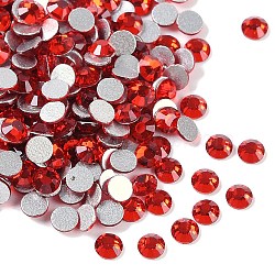 Glass Flat Back Rhinestone, Grade A, Back Plated, Faceted, Half Round, Light Siam, 3~3.2mm, about 1440pcs/bag(RGLA-C002-SS12-227)