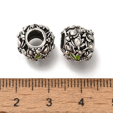 Rack Plating Alloy Enamel European Beads(PALLOY-P307-14AS)-2