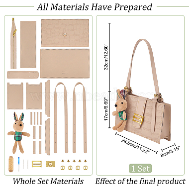 Rabbit DIY Imitation Leather Crossbody Bag Kits(DIY-WH0410-01B)-2
