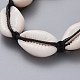 Natural Cowrie Shell Braided Beads Bracelets(BJEW-JB05057-01)-2