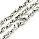 Fashionable 304 Stainless Steel Rope Chain Necklace Making(STAS-A028-N039P-L)-2