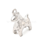 Alloy Pendants, Horse Charms, Cadmium Free & Nickel Free & Lead Free, Platinum, 19x15x7mm, Hole: 2mm(FIND-Z120-03P)