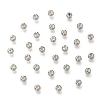 316 Stainless Steel Spacer Beads, Rondelle, Stainless Steel Color, 4x3mm, Hole: 1.5mm