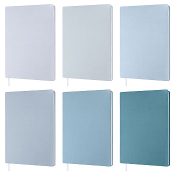 Polyester Elastic Book Cover, Rectangle Book Wrap, Mixed Color, 230x370x1mm, 6pcs/set
