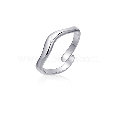 Stainless Steel Open Cuff Ring for Women(IN8799-2)-2