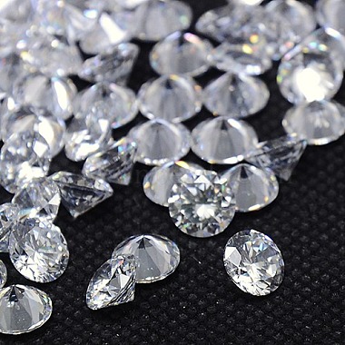 2mm Clear Diamond Cubic Zirconia Cabochons