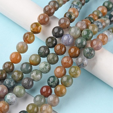 Natural Indian Agate Beads Strands(G-G0003-C04)-2