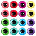 32Pcs 8 Colors Glass Craft Doll Eye, Stuffed Toy Eye, for DIY Doll Toys Puppet Plush Animal Making, Mixed Color, 30mm, 4pcs/color(DIY-PH0030-11)