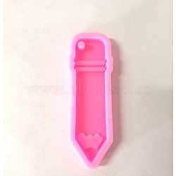 Graduation Theme Display Decoration Silicone Molds, for UV Resin, Epoxy Resin Craft Making, Pen, Pearl Pink, 85x27x10mm(SIMO-PW0001-431B)