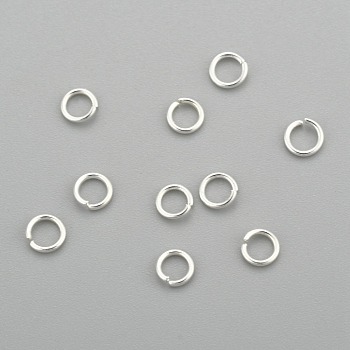 304 Stainless Steel Jump Rings, Open Jump Rings, Silver, 3.5x0.6mm, Inner Diameter: 2.3mm