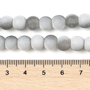 Frosted Crackle Glass Beads Strands(GLAA-U001-6mm-M06)-4