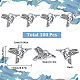 100PCS Tibetan Style Alloy Hummingbird Charms Pendants(TIBEP-SC0002-63)-2