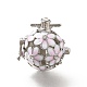 Pendentifs de cage de perle de strass de cristal d'alliage(ENAM-M047-02P-D)-1