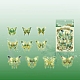 20Pcs 10 Styles Laser Waterproof PET Butterfly Decorative Stickers(PW-WG80665-03)-1