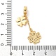 Brass Micro Pave Clear Cubic Zirconia European Dangle Charms(KK-G483-13G)-3