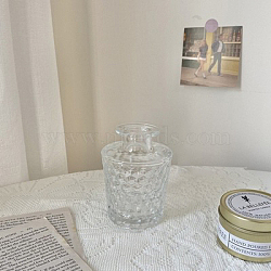 Mini Glass Vase, Micro Landscape Dollhouse Accessories, Pretending Prop Decorations, Clear, 60x100mm(BOTT-PW0011-12Z)
