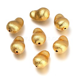 Brass Beads, Twist Oval, Golden, 19~20x13x11mm, Hole: 1.6~1.8mm(KK-Z012-01G)