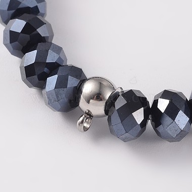 Fabrication de bracelet extensible en perles de verre à fil élastique coréen(X-BJEW-JB02167-03)-2