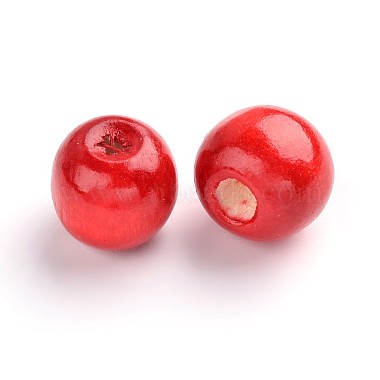 Natural Maple Wood Beads(TB12mmY-1)-2