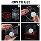 Square Transparent Acrylic Baseball Display Case(AJEW-WH0323-06)-3