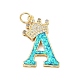 Brass Micro Pave Cubic Zirconia Pendants(KK-I723-50G-01)-2