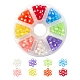 400Pcs 8 Colors Transparent Acrylic Beads(TACR-YW0001-44)-1