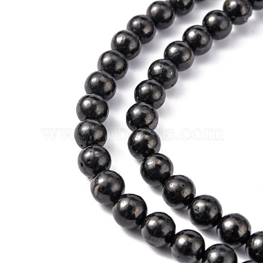 Natural Coal Quartz Beads Strands(G-N141-6)-2