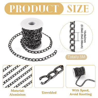5M Oxidation Aluminum Cuban Link Chains(CHA-TA0001-31)-5