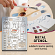 pochoirs de matrices de découpe de métal en acier inoxydable personnalisés(DIY-WH0289-074)-4