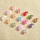 15Pcs 15 Colors Lotus Food Grade Eco-Friendly Silicone Beads(SIL-CA0003-05)-6
