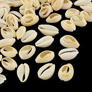 Natural Mixed Cowrie Shell Beads, Cowrie Shells, PapayaWhip, 19~24x14~17x5~9mm(X-BSHE-S053-01)