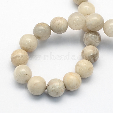 Chapelets de perles rondes en agate naturelle(G-S154-8mm)-2
