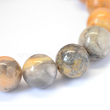 Agate folle naturel chapelets de perles rondes(X-G-E334-8mm-20)-2