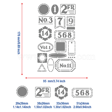 Retro Stainless Steel Metal Cutting Dies Stencils(DIY-WH0242-273)-2