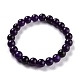 Dyed Natural Jade Beads Stretch Bracelets(BJEW-J183-B-11)-1