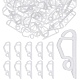 Gorgecraft 100Pcs Plastic Hanger Hooks(FIND-GF0002-06)-1