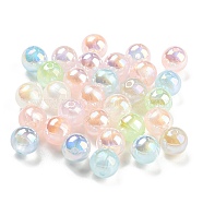 Opaque Acrylic Beads, Round, Mixed Color, 8mm, Hole: 1.5mm(MACR-F078-01A)