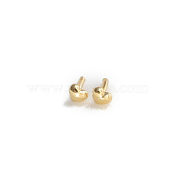 Brass Head Pins, for Ghost Witch Baroque Pearl Making, Heart, Golden, 3x2.3mm(BAPE-PW0001-21B-G)