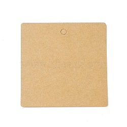 100Pcs Blank Kraft Paper Gift Tags, Square, BurlyWood, 6x6x0.05cm, Hole: 4mm(CDIS-B001-11)