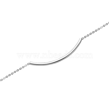 SHEGRACE Simple Fashion Rhodium Plated 925 Sterling Silver Anklet(JA04A)-3