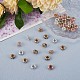 40Pcs 4 Colors Brass Spacer Beads(JX115A)-4