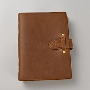 Leather Notebook, Travel Journal, with Kraft Paper, Rectangle, Saddle Brown, 195x140x45mm(AJEW-WH20009-21A-02)