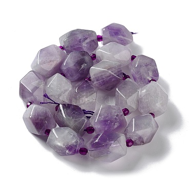 Natural Amethyst Beads Strands(G-C182-19-02)-3