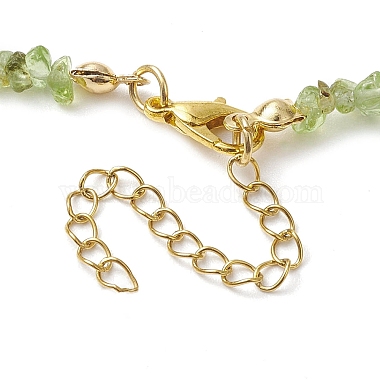 Natural Peridot Anklets(AJEW-AN00592-09)-4