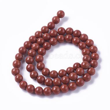 Chapelets de perles en jaspe rouge naturel(G-F348-01-8mm-AA)-3