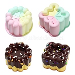 2Pcs 2 Styles Square Circular Cake Baking Silicone Molds, Colorful, 12.3~12.6x12.3~12.6x7.1~7.2cm
(ST-CJ0043-083)