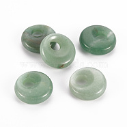 Natural Green Aventurine Pendants, Donut/Pi Disc, 17.5~18.5x5.5mm, Hole: 5.5mm(G-T122-67L)