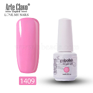 8ml Special Nail Gel, for Nail Art Stamping Print, Varnish Manicure Starter Kit, Pearl Pink, Bottle: 25x66mm(MRMJ-P006-J026)
